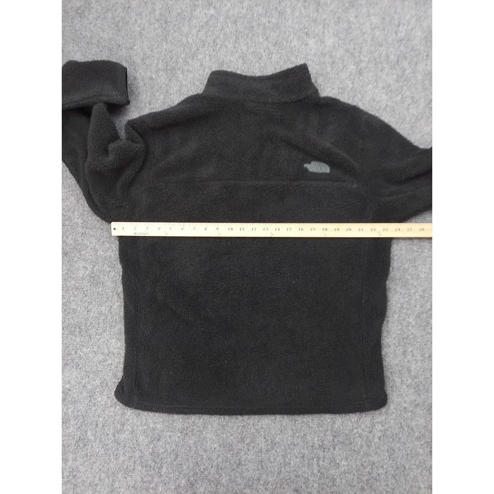 North‎ Face Fleece Jacket Mens Large Black Full Zip Mock Neck Outdoor
